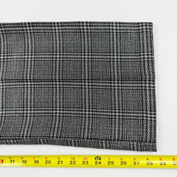 Worthington Women's Black Silver Metallic Plaid Straight Leg Pants Size 18P NWT - Picture 11 of 11